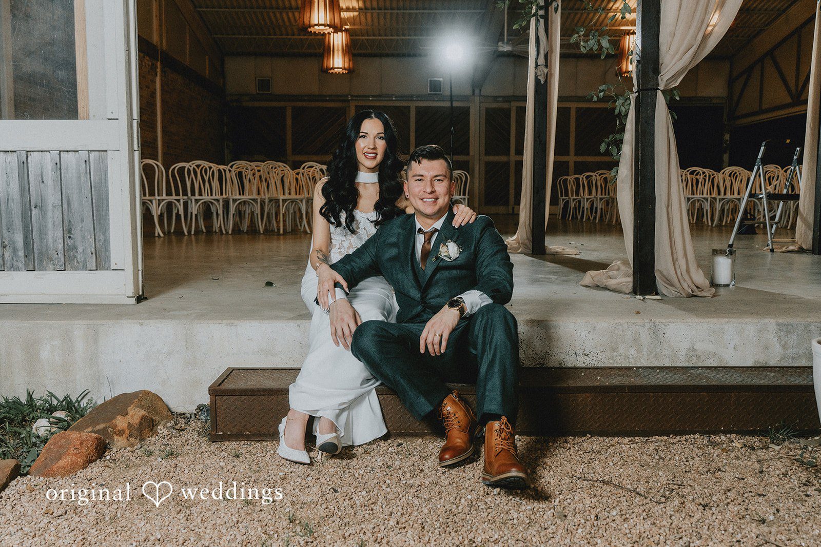 Our Austin wedding photographers captured a beautiful portrait of the couple at Barr Mansion
