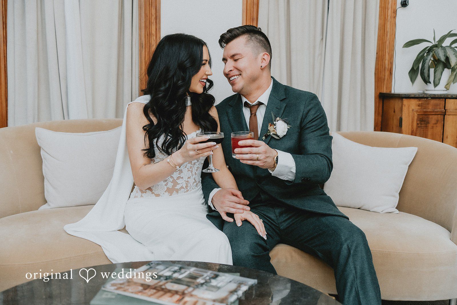 The couple’s happy moment at the lodge