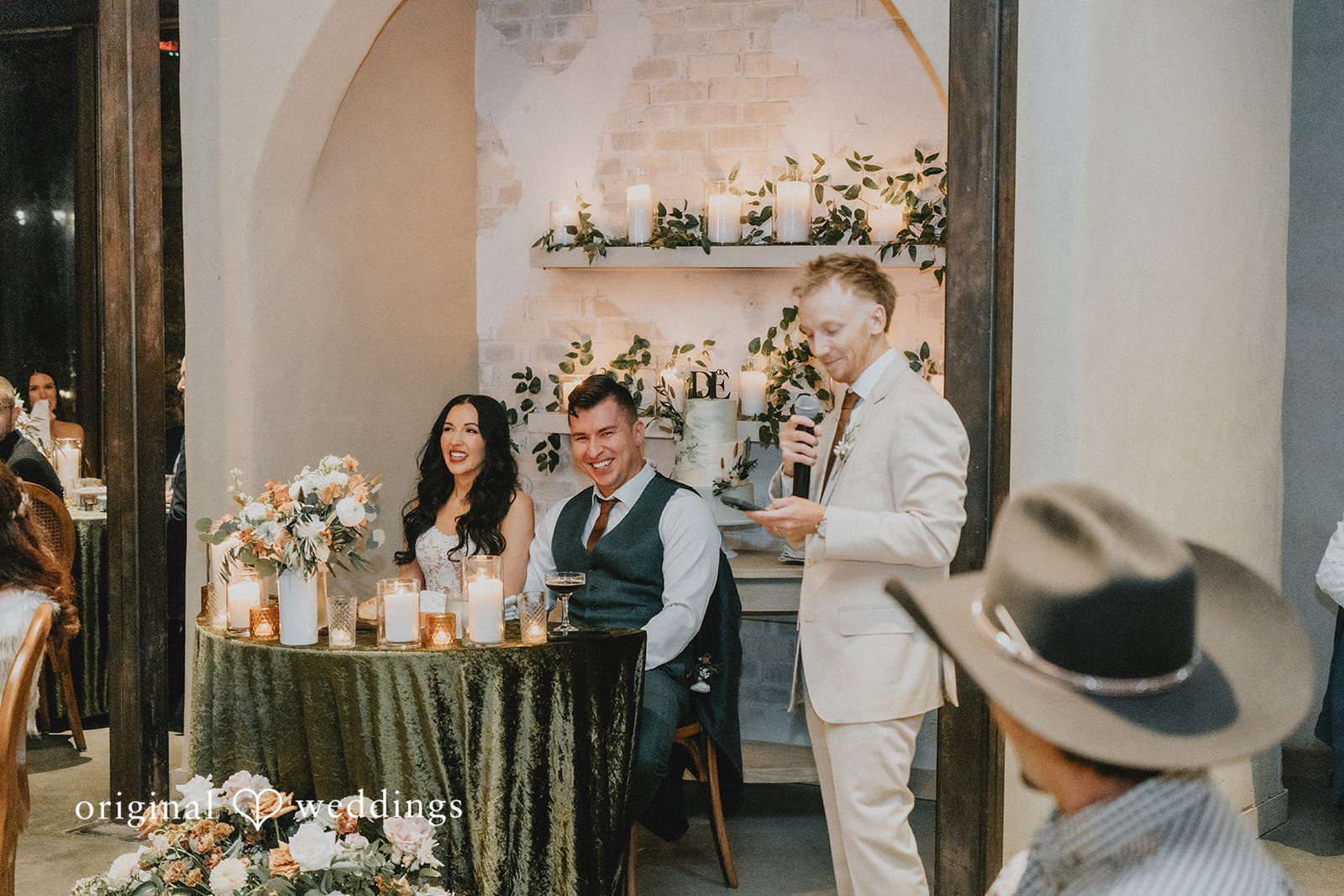 The wedding reception at Barr Mansion