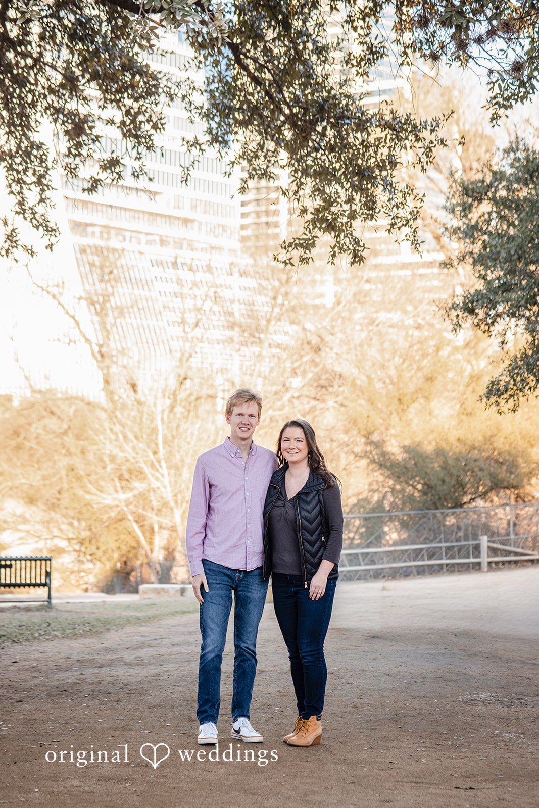 A stunning portrait of the couple