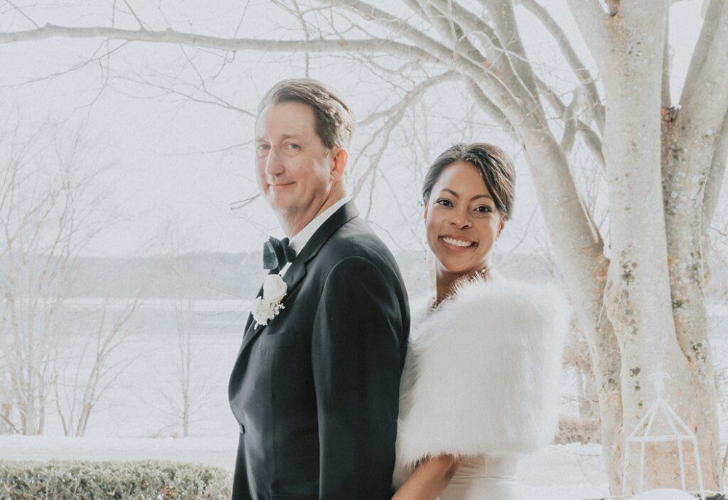 DC Wedding Photographer capturing couple standing hand-in-hand at Cedar Knoll by Original Weddings