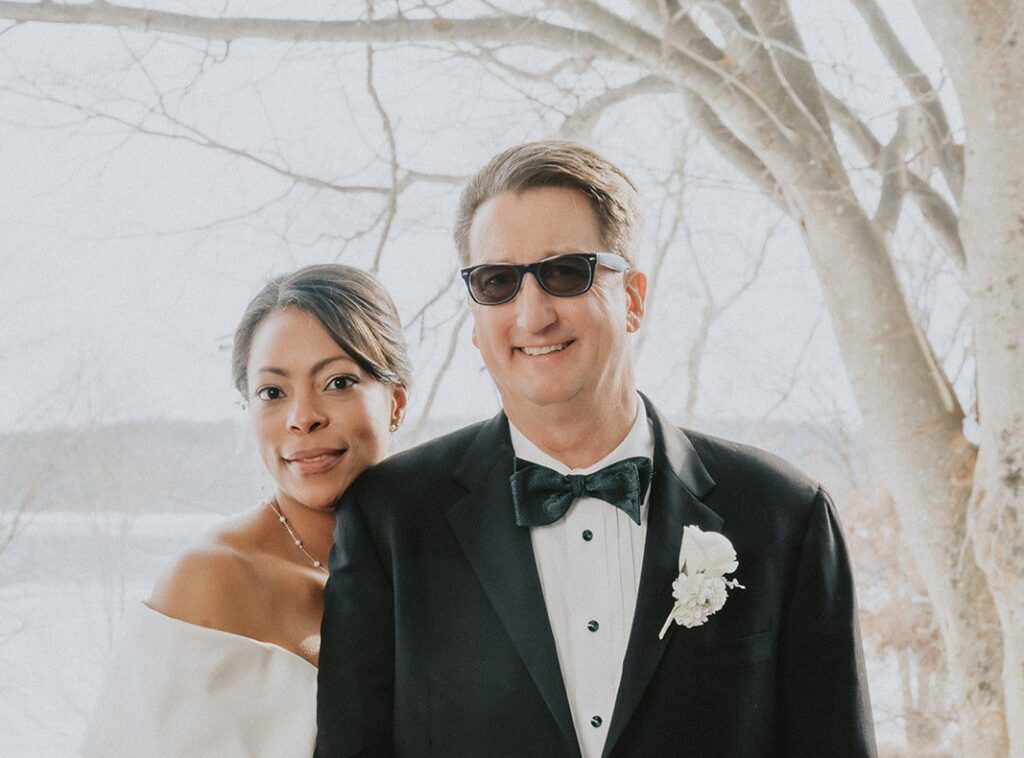 DC Wedding Photographer capturing couple standing hand-in-hand at Cedar Knoll by Original Weddings