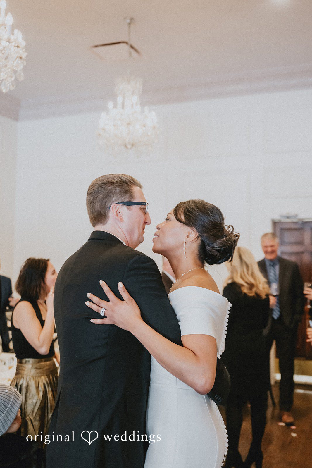 Couple enjoying a romantic dance together