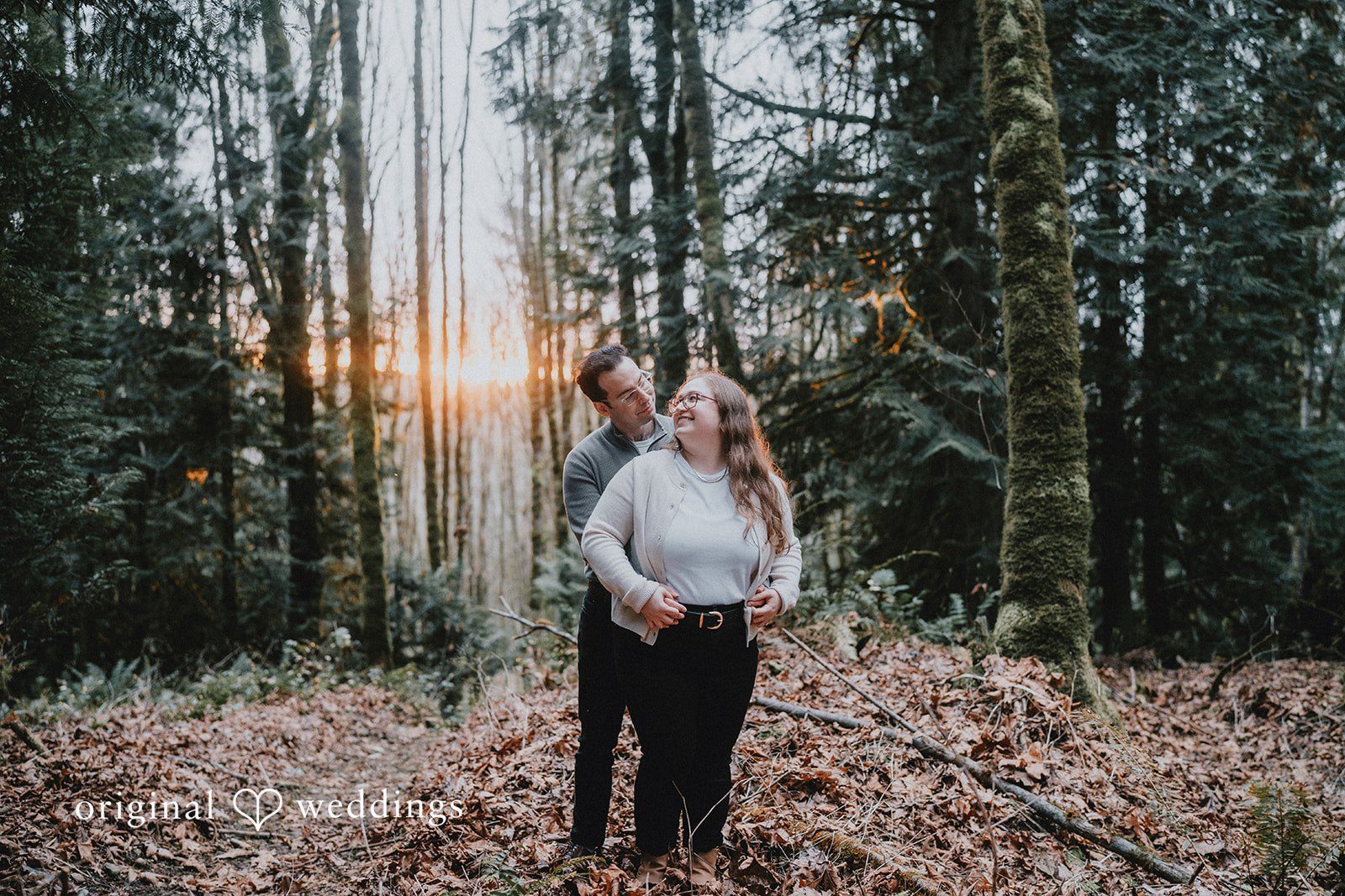 Engagement photography services by original weddings at Coal Creek Natural Area