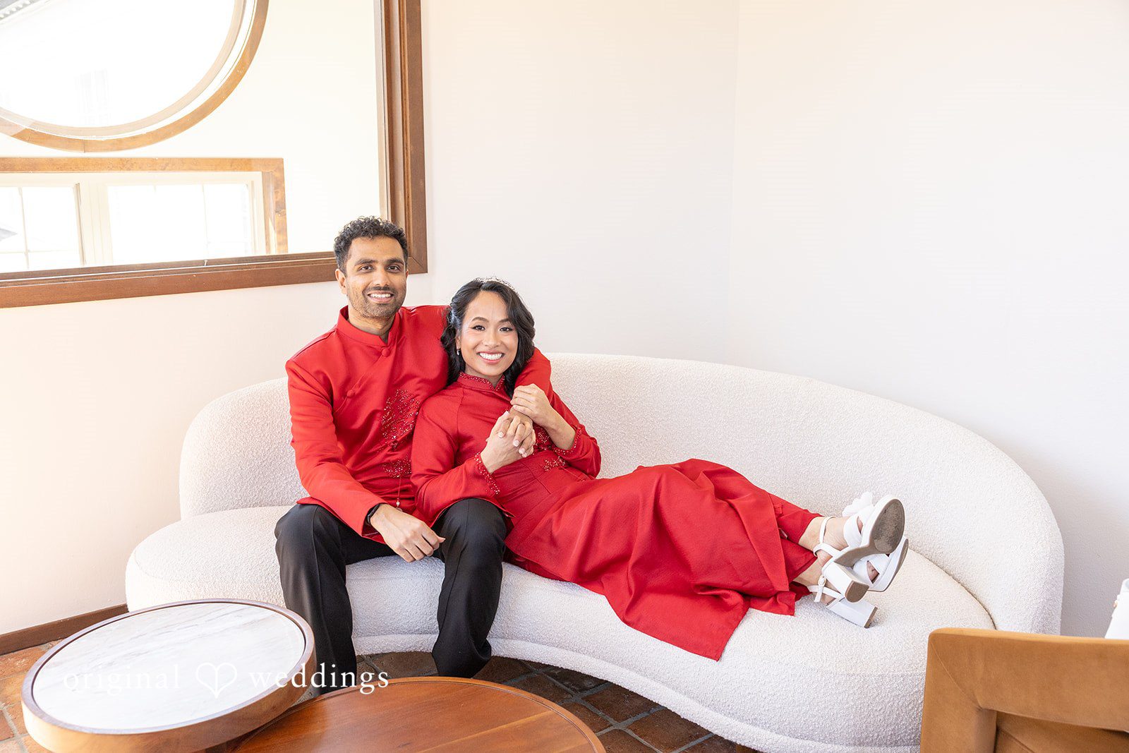 Our Seattle wedding photographer captured a beautiful portrait of the couple at the Columbia Collective lodge