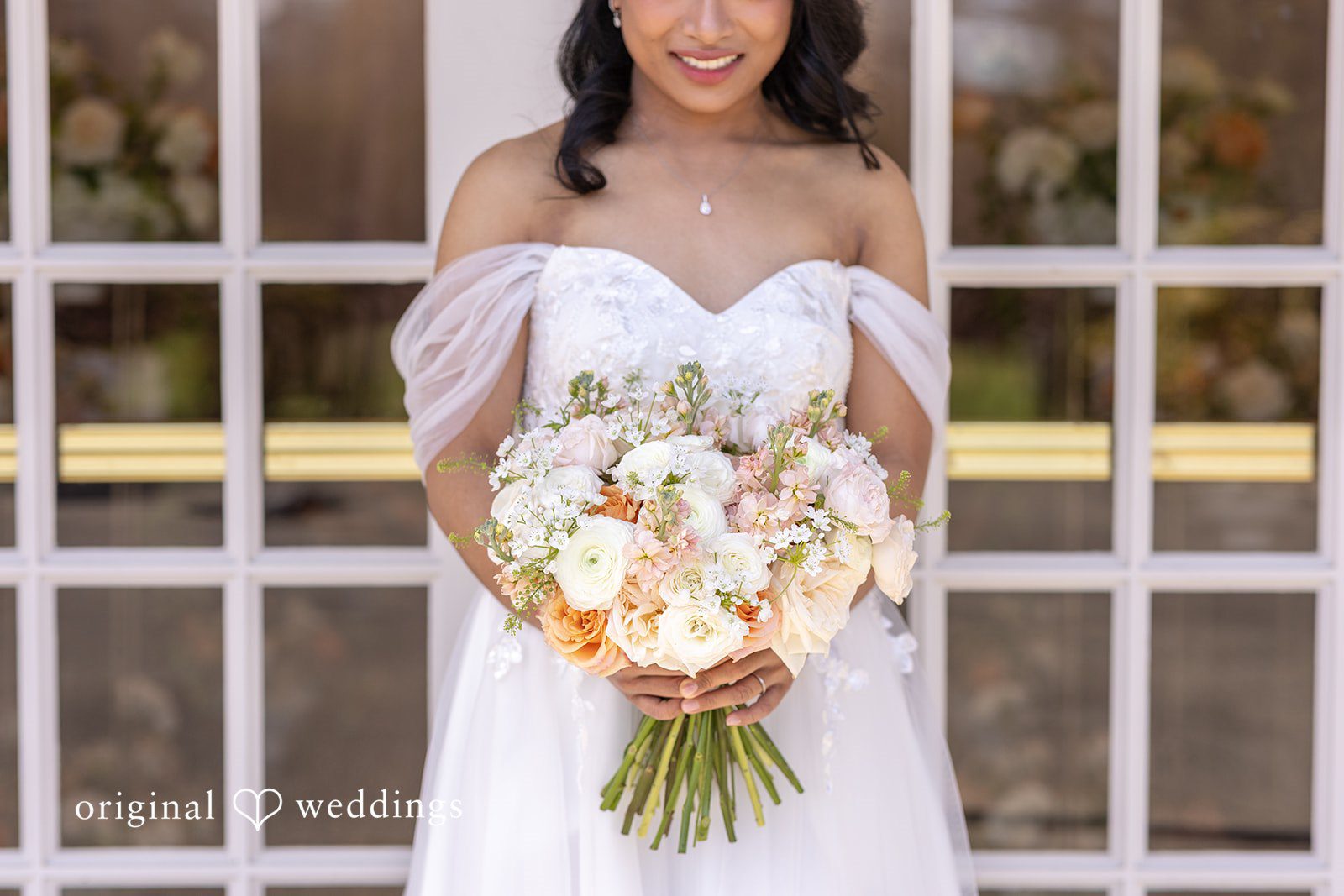A beautiful portrait of the bride