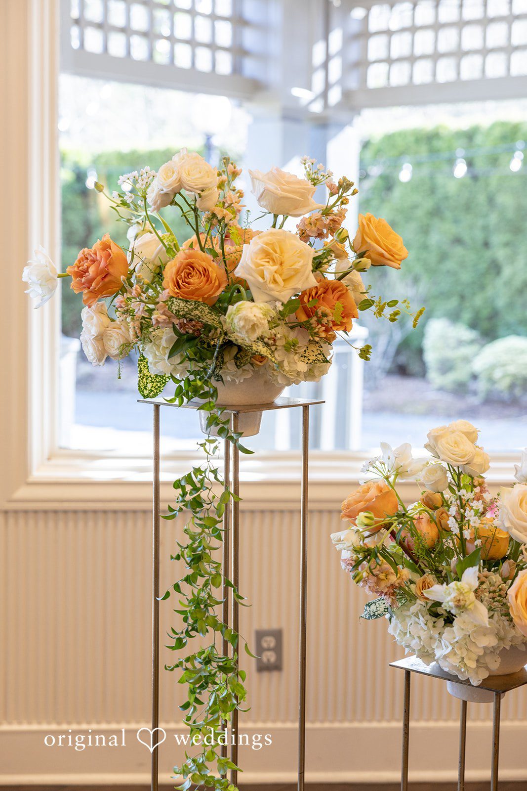 Beautiful flowers at the Columbia Collective wedding