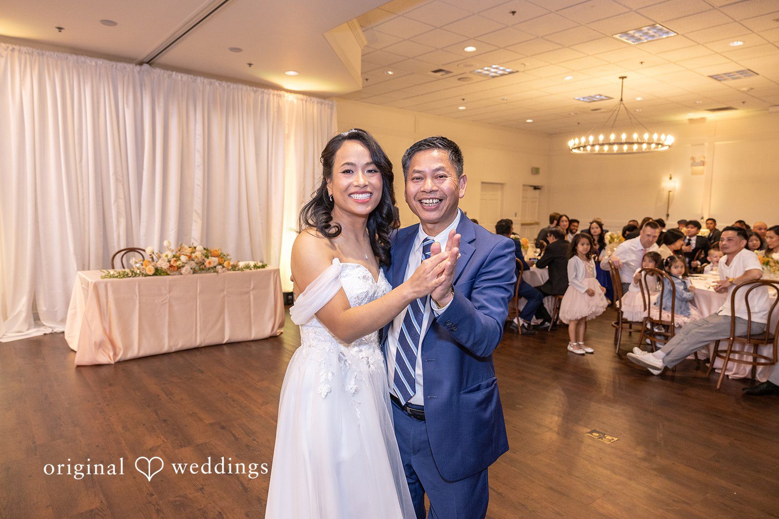 The bride and her father