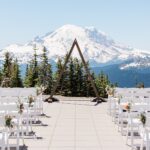 Crystal Mountain Resort wedding venue exterior view showcasing the mountain setting and ceremony space