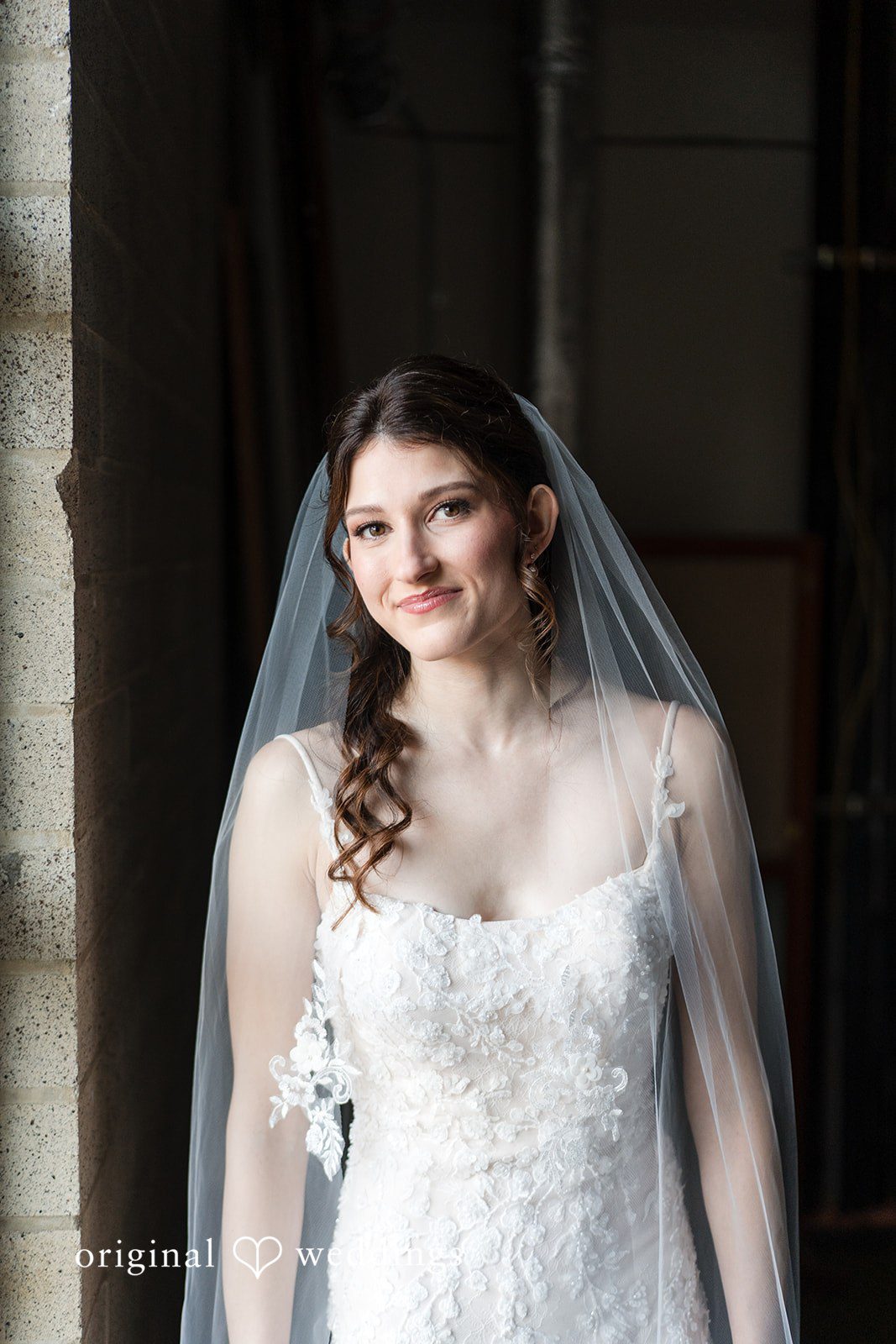 Kelsey + Jensen Beautiful single portrait of bride