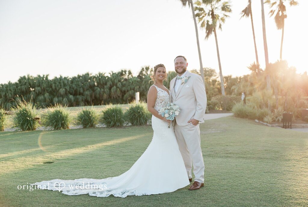 Stunning portrait of couple at Heron Creek Golf & Country Club captured by Tampa wedding photographers from original weddings