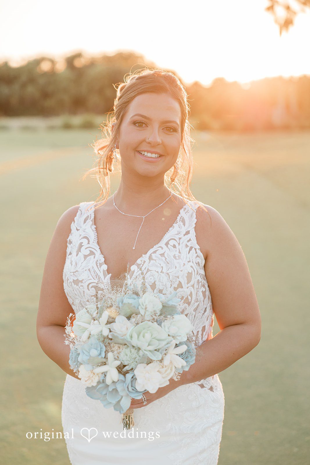 Elegant picture of bride