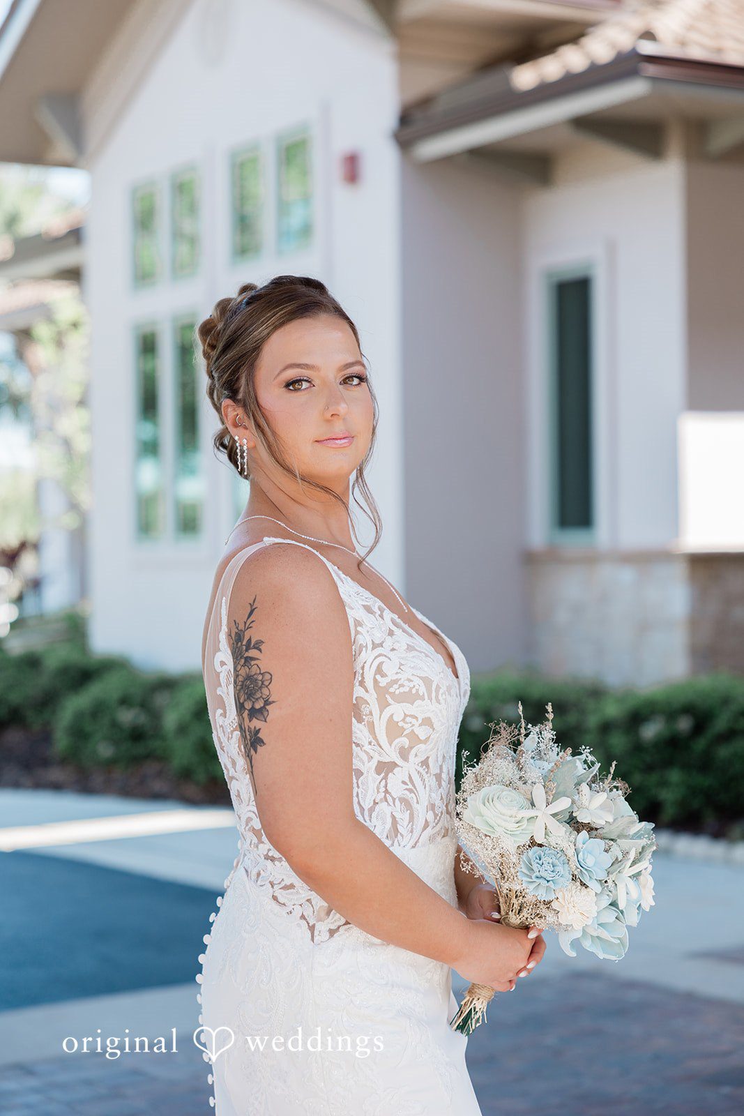 Stunning portrait of bride at Heron Creek Golf & Country Club