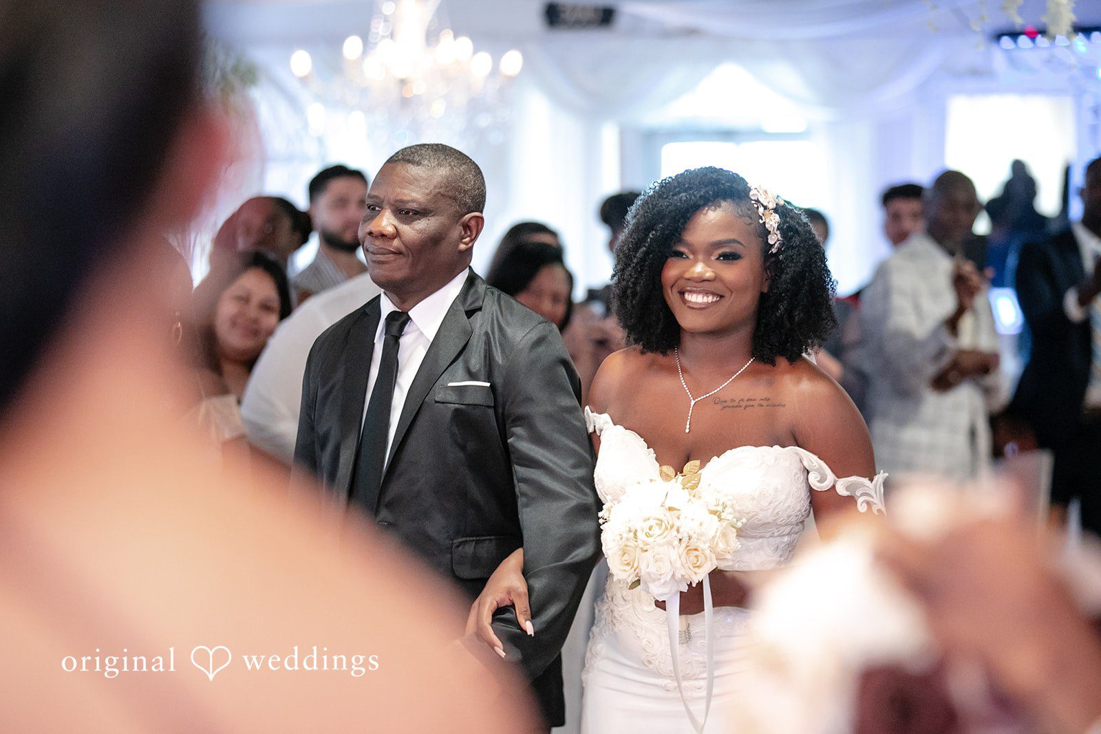 Whitchyna + Kevin Beautiful entrance of bride at ceremony