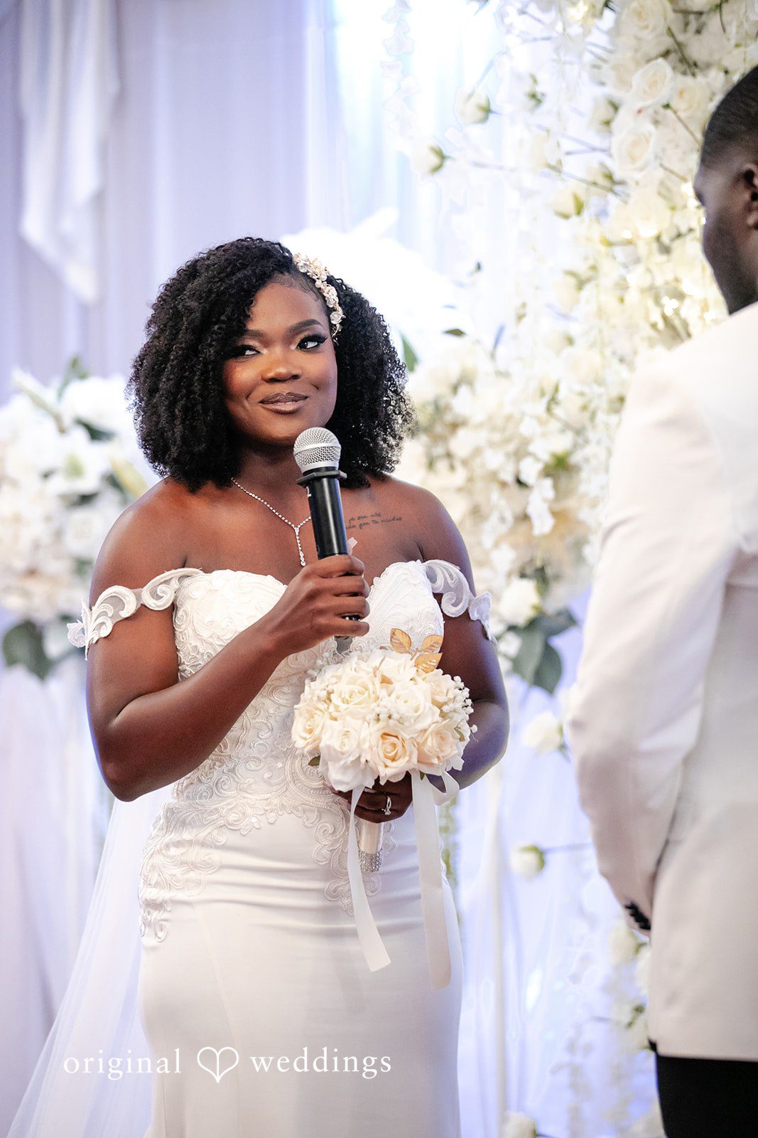 Whitchyna + Kevin Beautiful ceremony bridal portrait