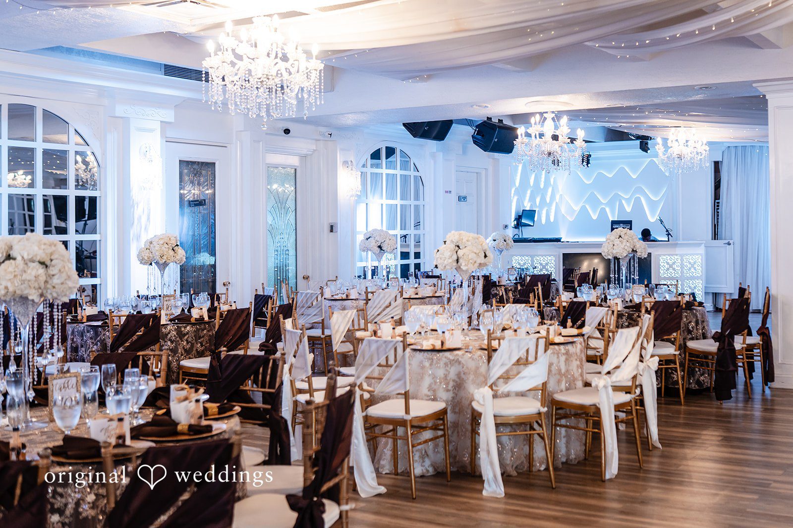 Whitchyna + Kevin Beautiful reception tables at Imperial Design Orlando