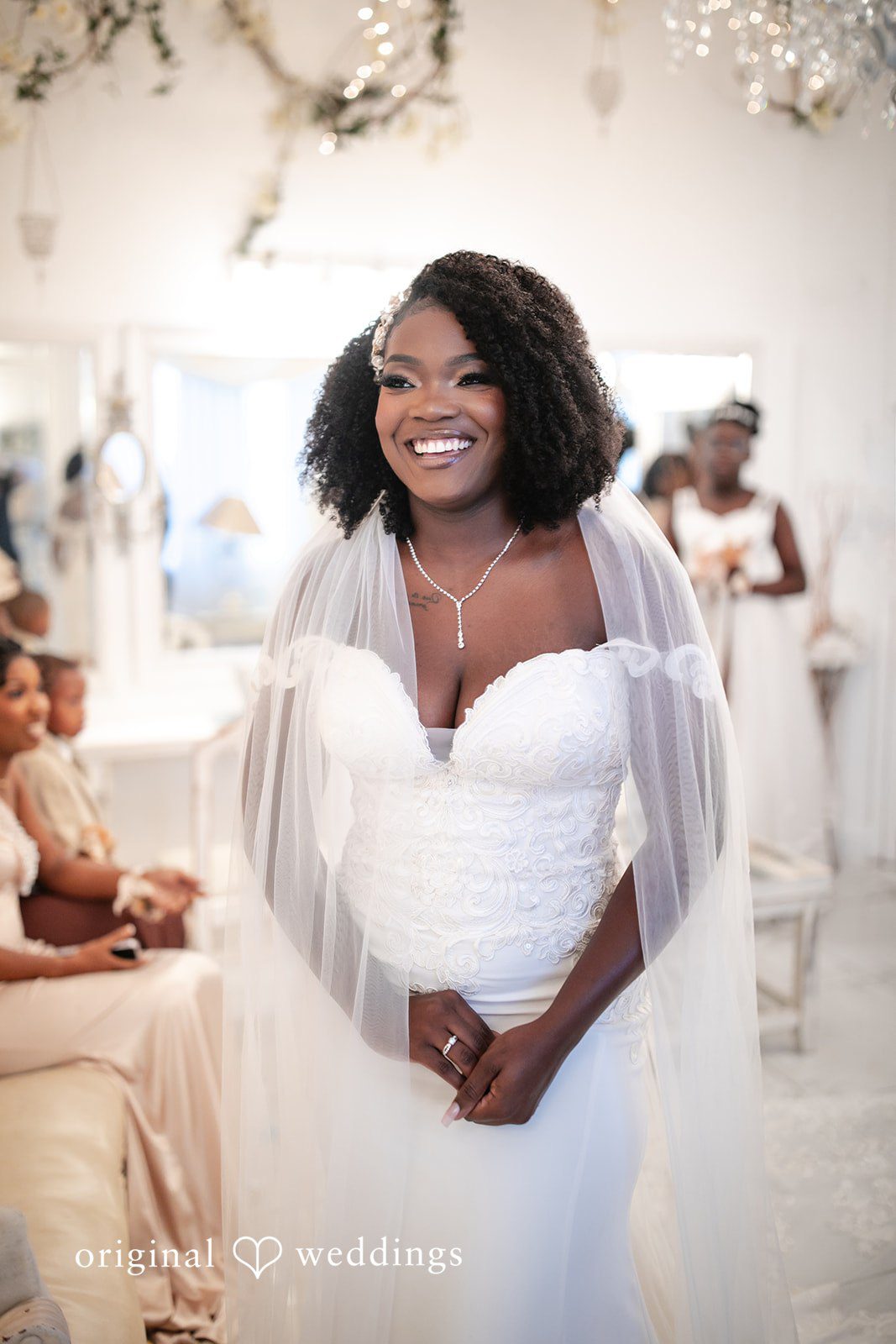 Whitchyna + Kevin Beautiful bride portrait captured by Orlando wedding photographers from Original Weddings