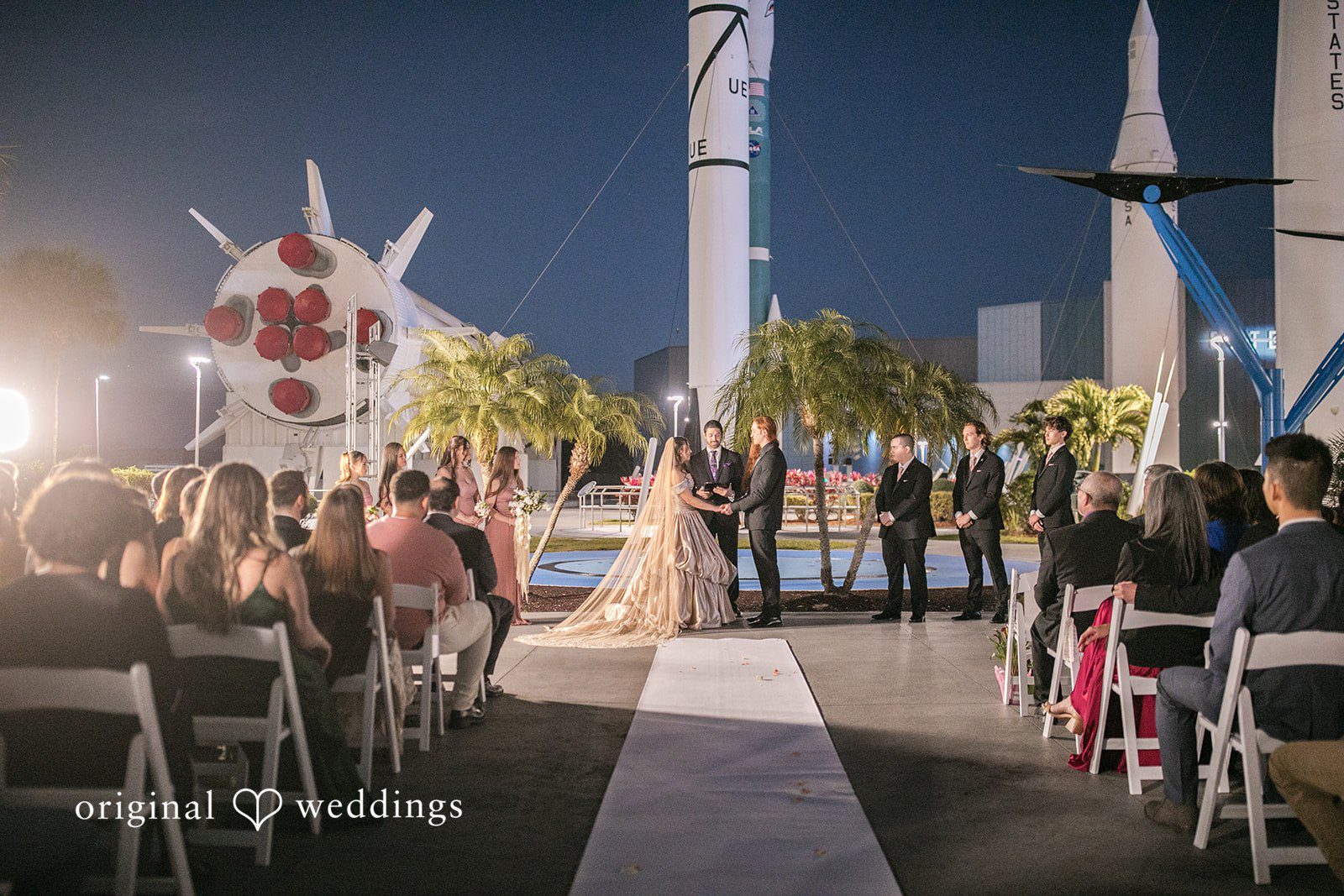 Intimate ceremony moment with hands joined