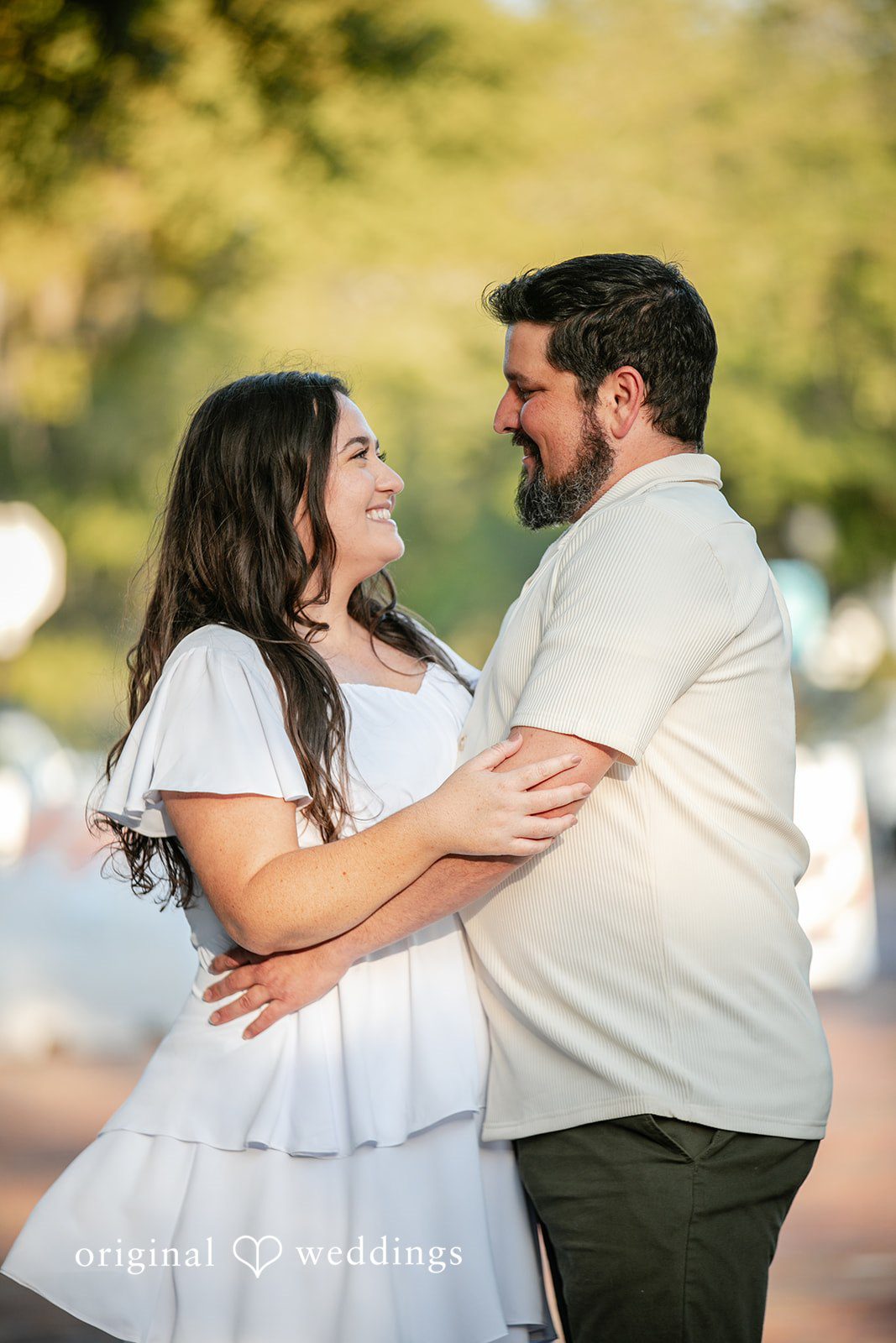The couple shares a deep moment