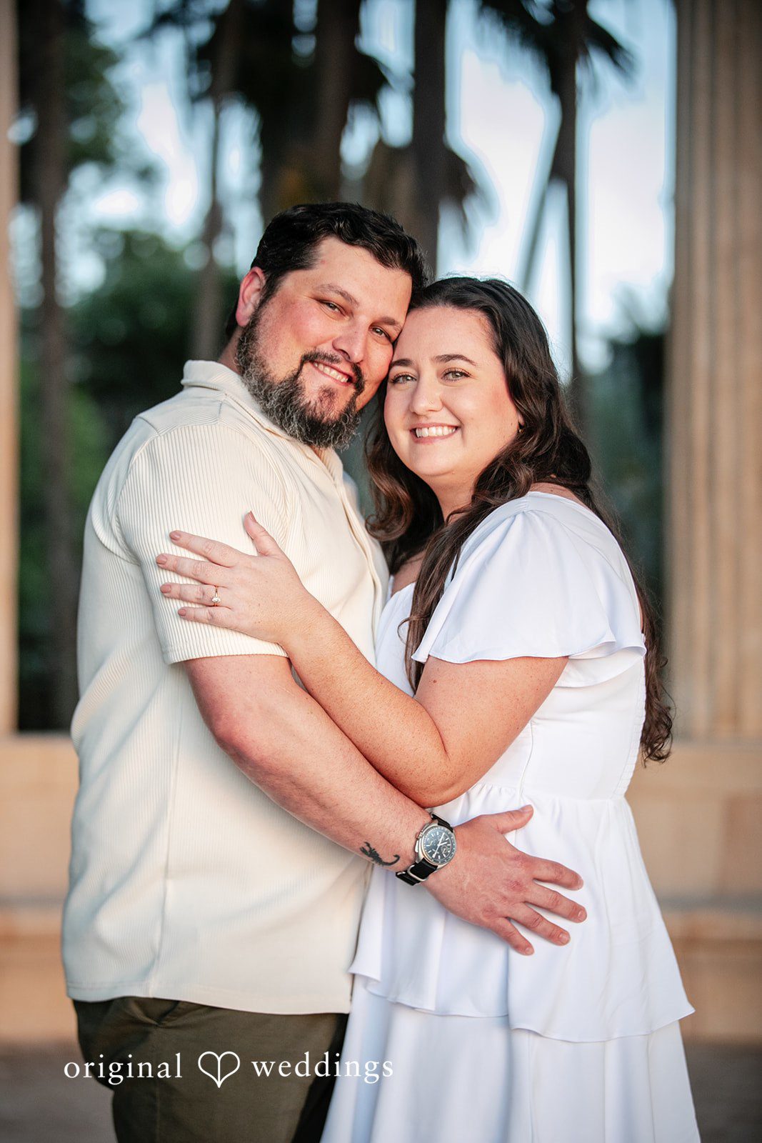 A beautiful portrait of the couple