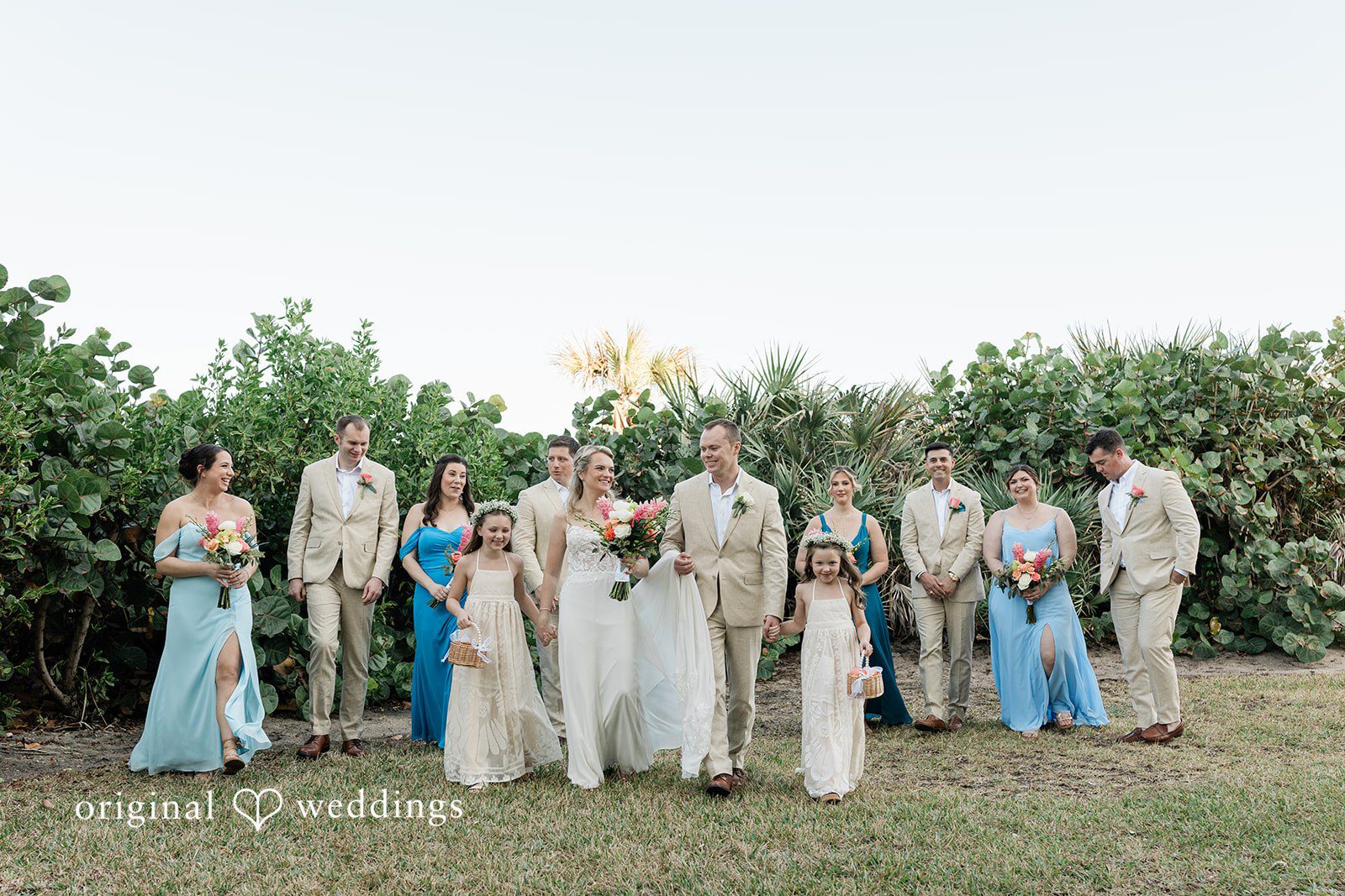 Ethan + Sydney Group Portrait with couple at Marriott Hutchinson Island.