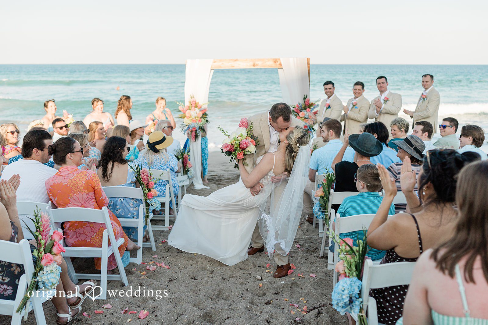 Ethan + Sydney First kiss after ceremony done