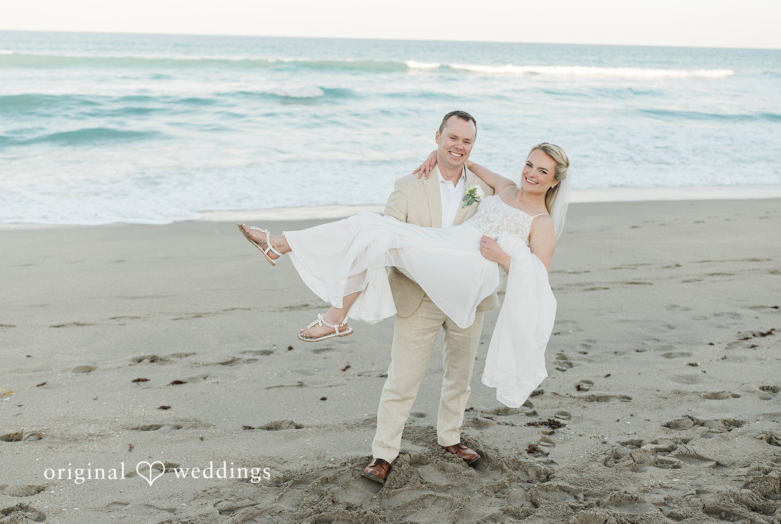 Portrait of couple at Marriott Hutchinson Island Beach Resort by Miami wedding photographer from original wedding.