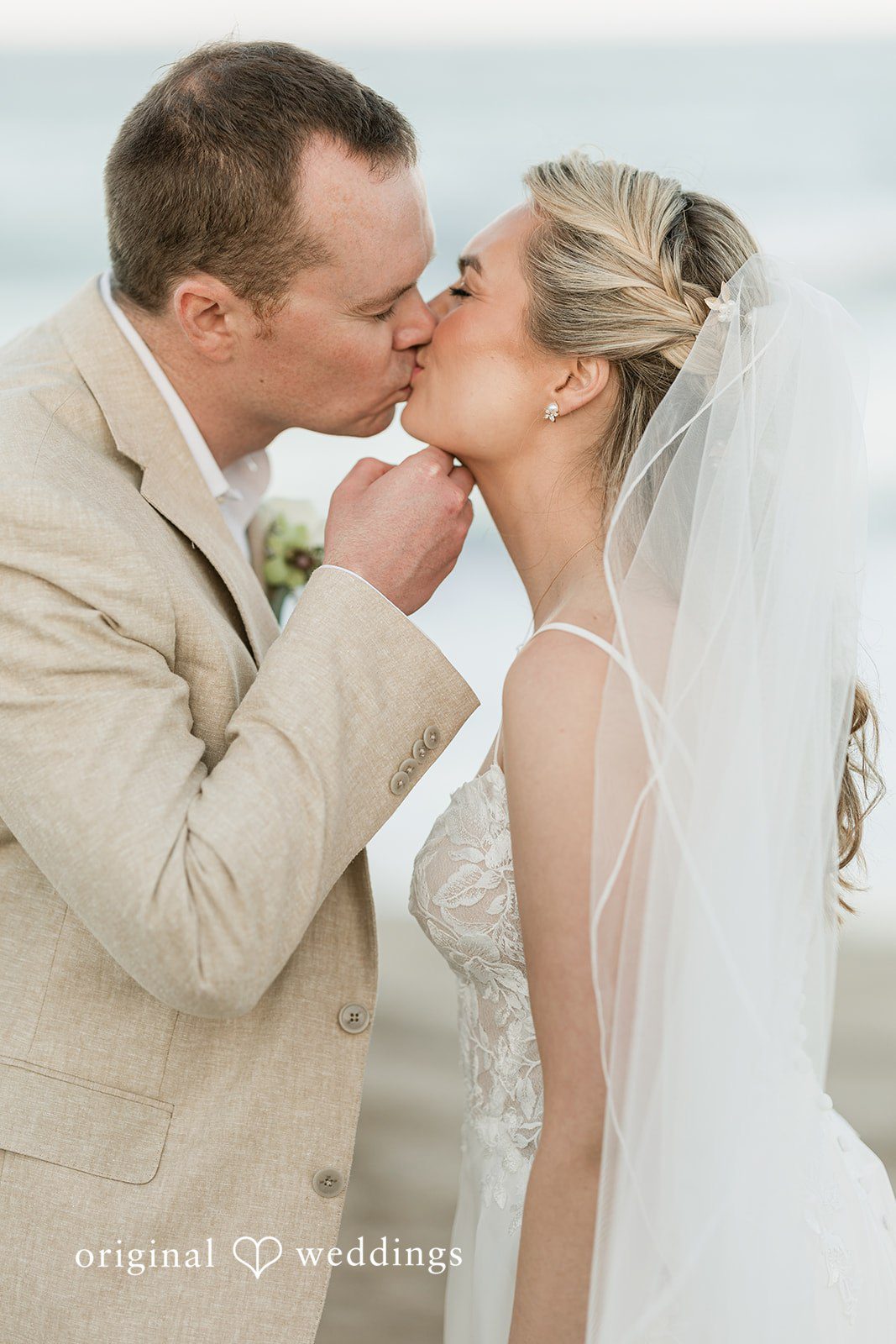 Ethan + Sydney Kissing Each other with love at Marriott Hutchinson Island Beach Resort.