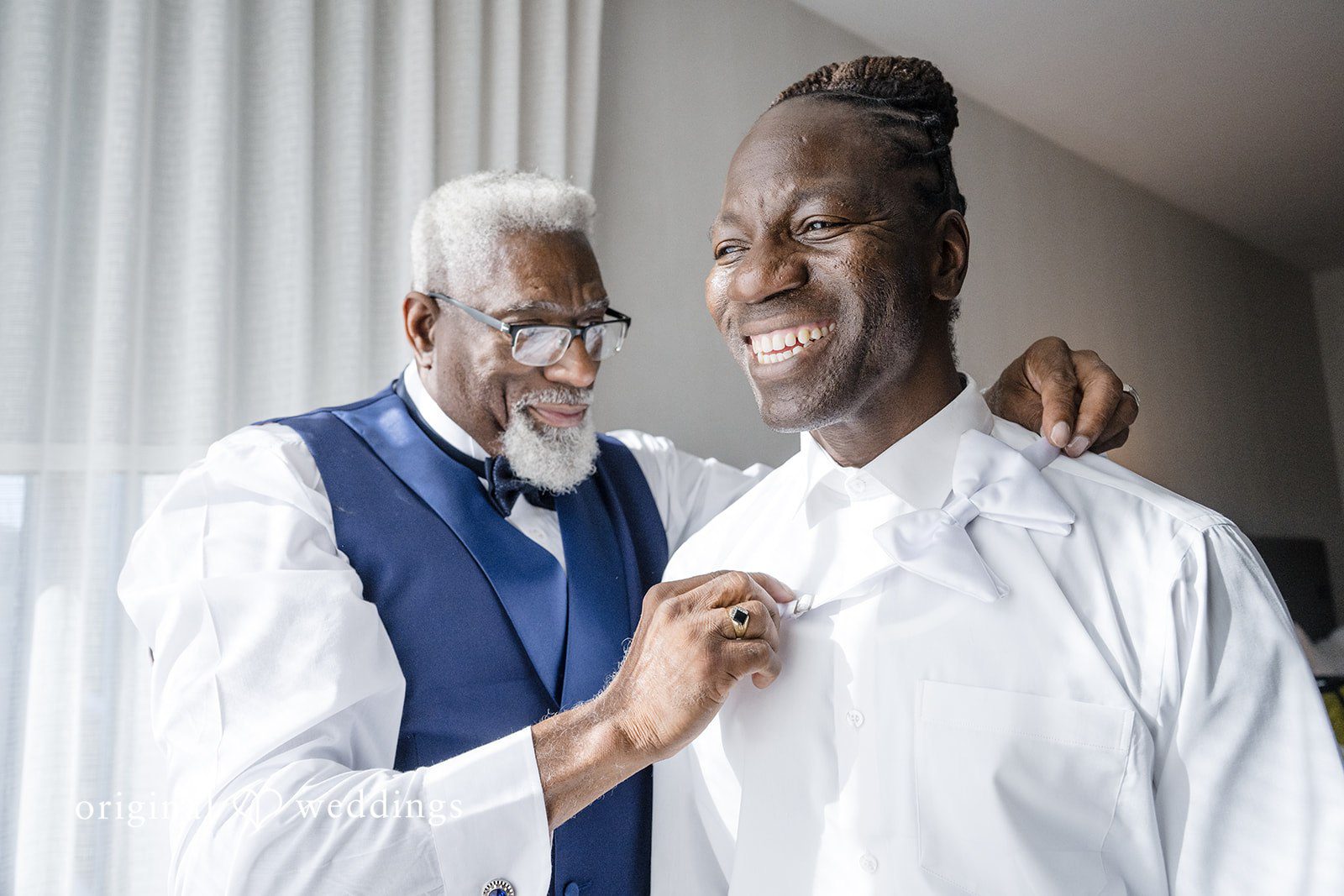 Kimberly + Phillip The groom’s joyful getting-ready moment