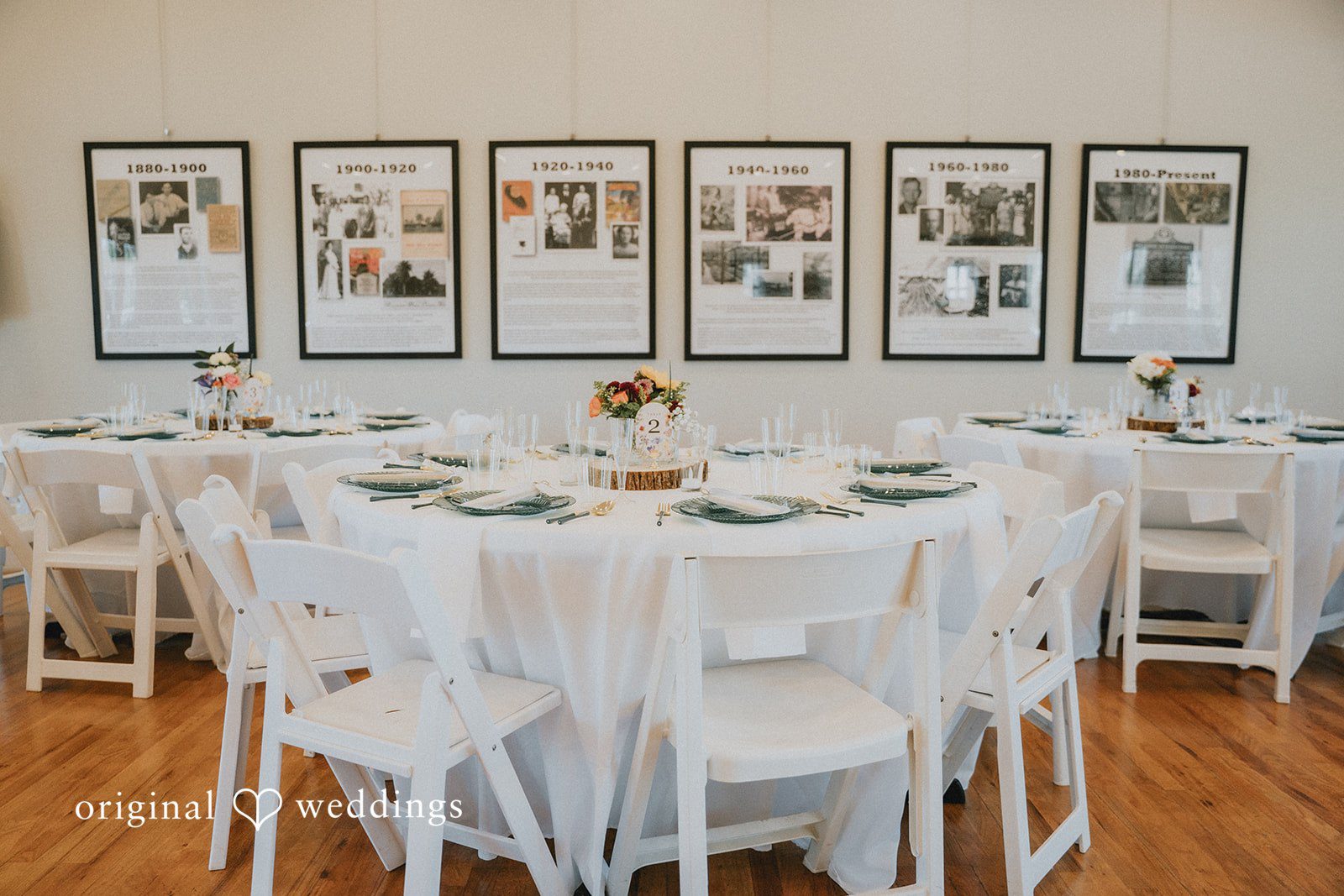 The wedding reception hall at The Palma Sola Botanical Park