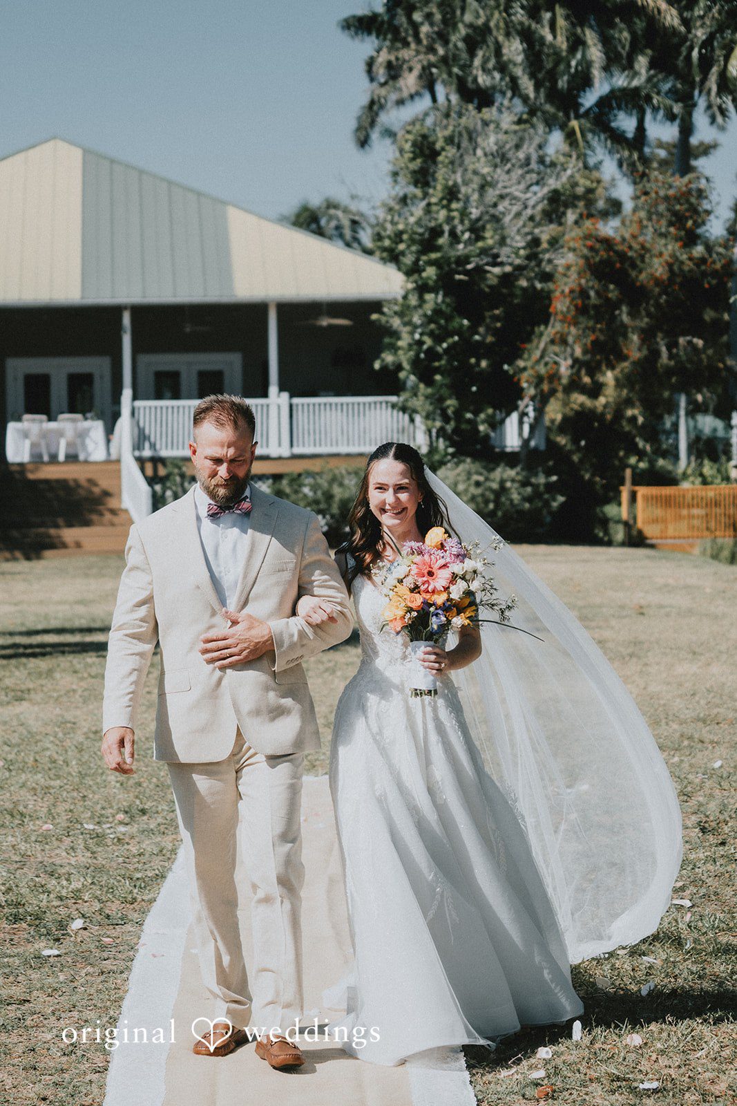 Our Tampa wedding photographers captured the moment the bride walked down the aisle