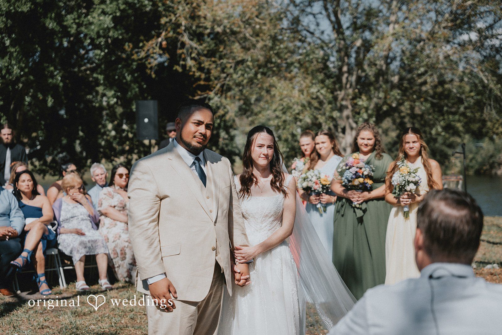 The bride and groom becomes one