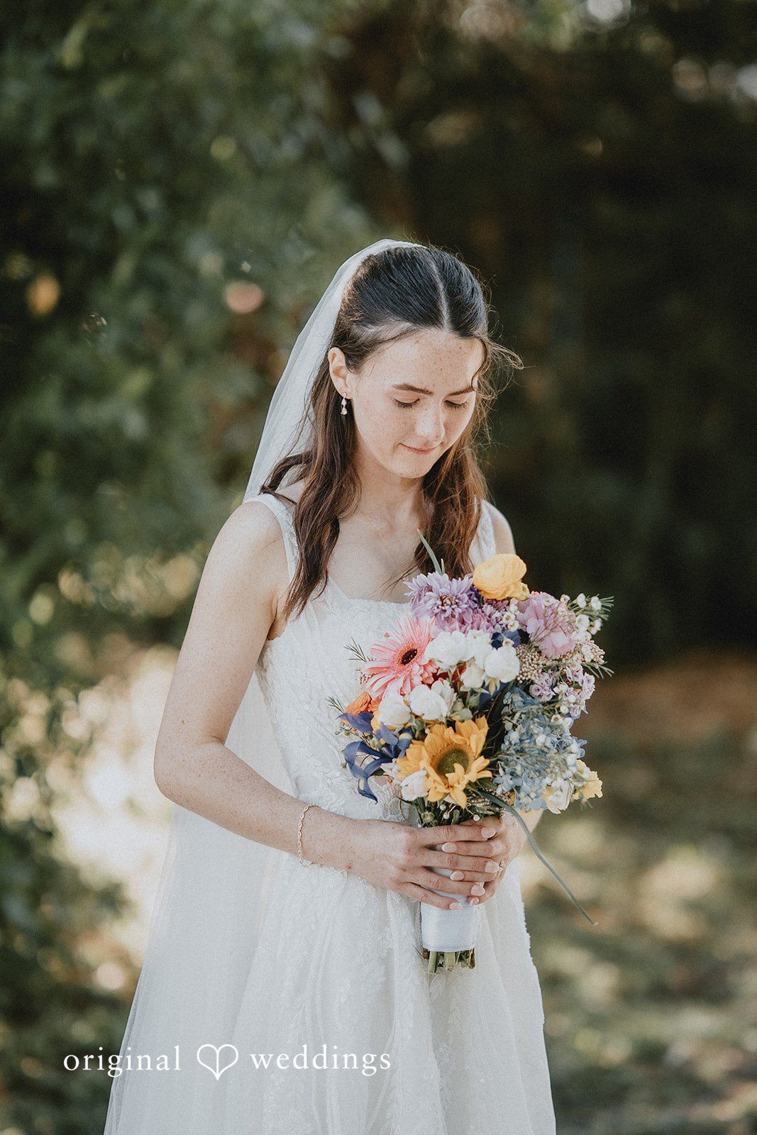A stunning portrait of the bride