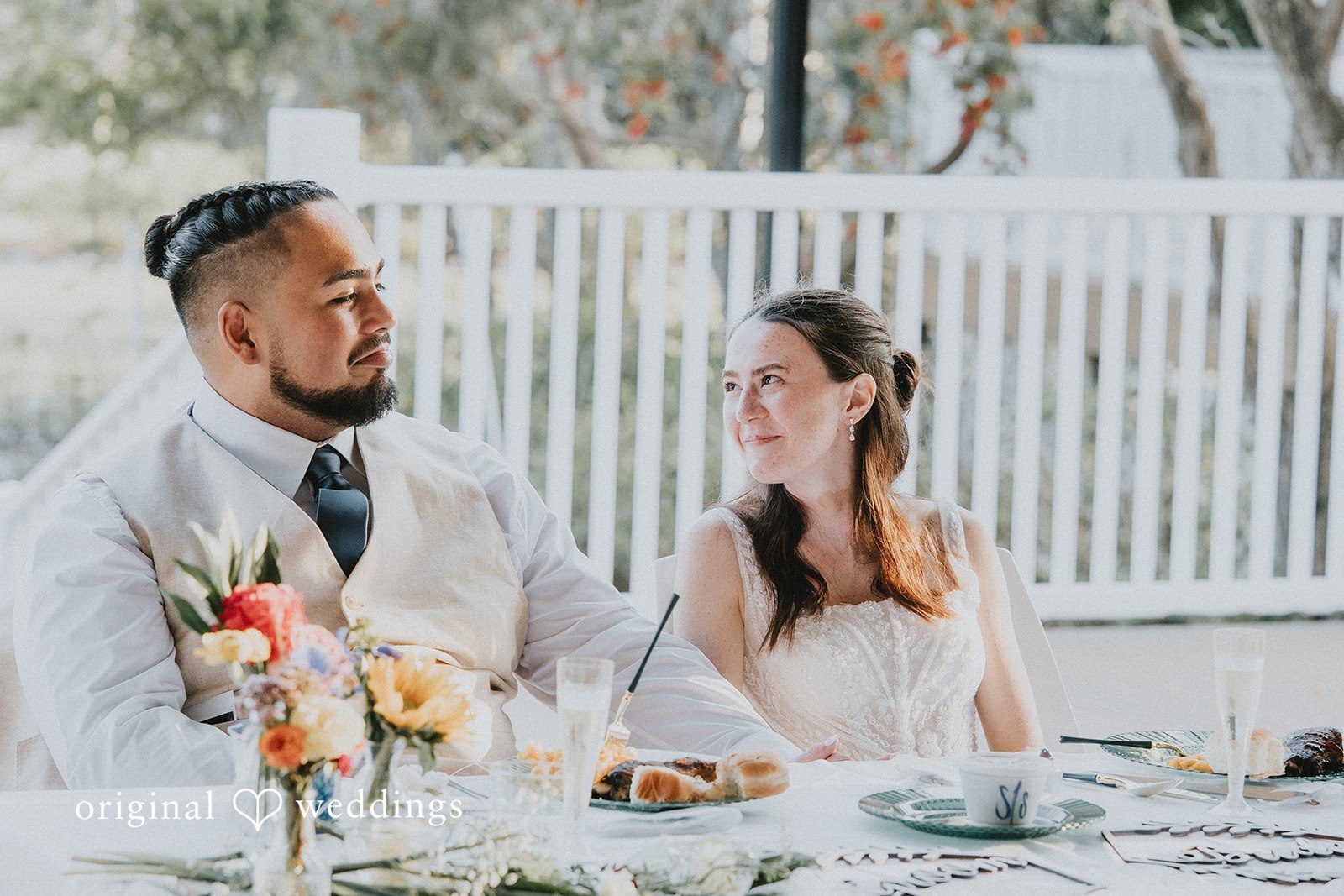 A portrait from the Palma Sola Botanical Park wedding reception