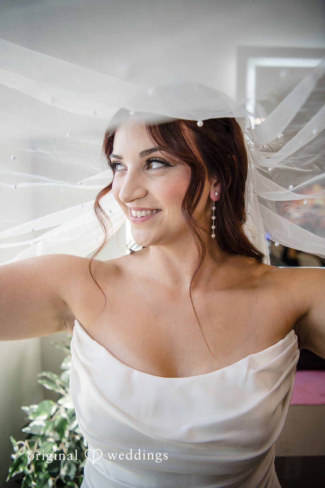 A beautiful portrait of the bride