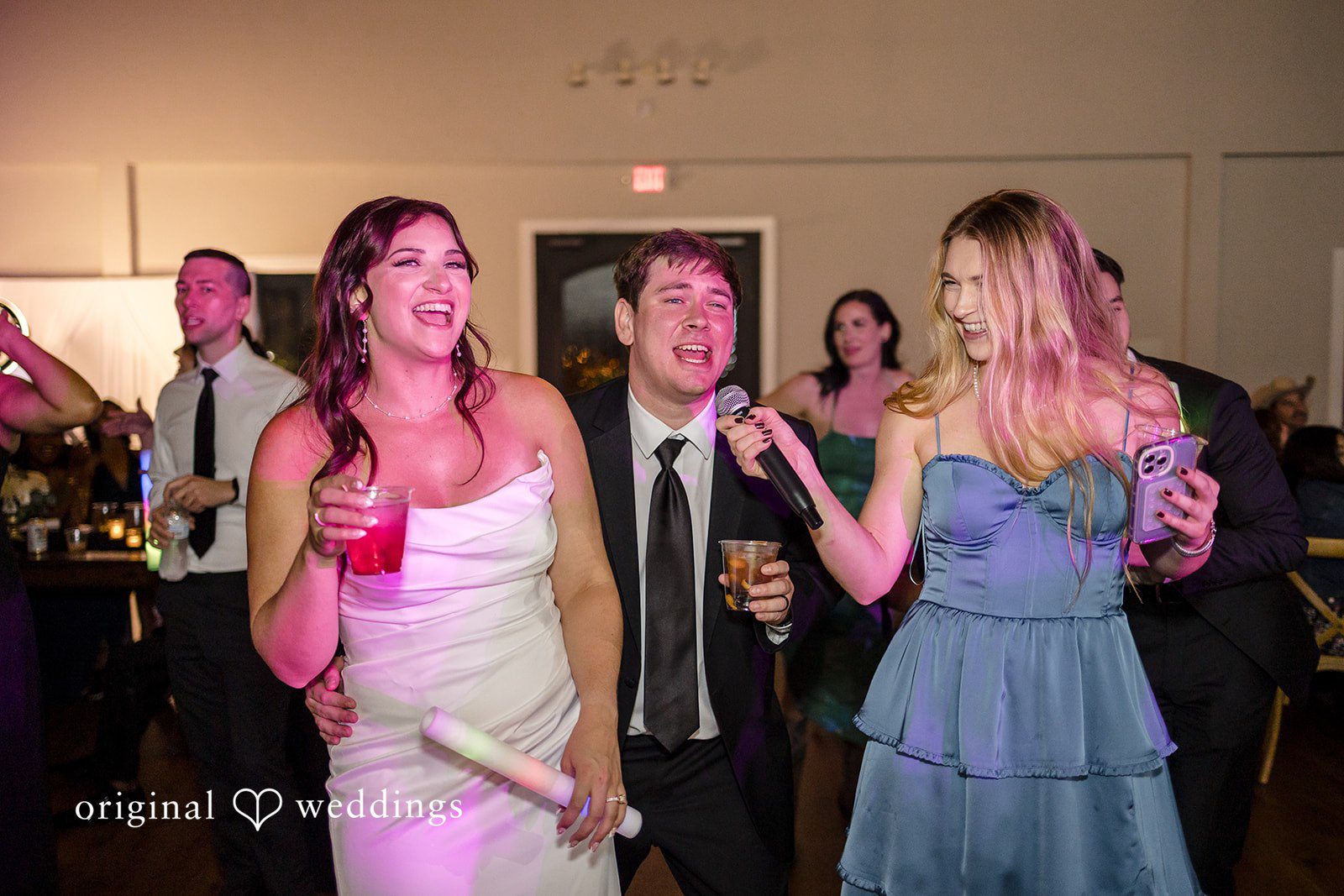 Fun time at the wedding reception