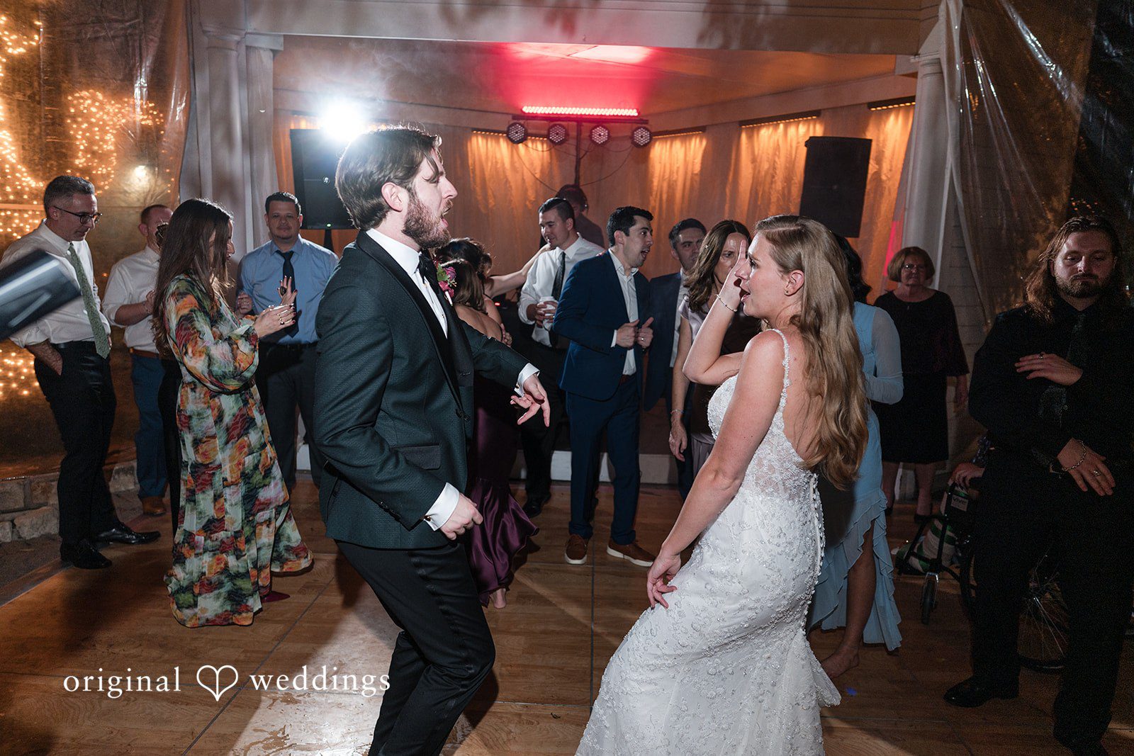 Dance time at the wedding reception