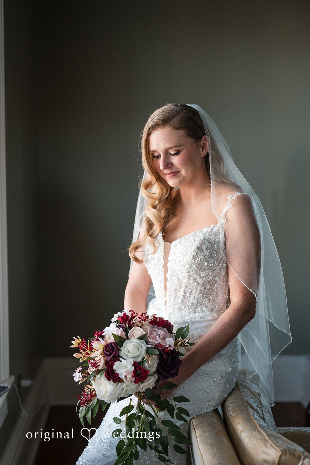 A beautiful portrait of the bride
