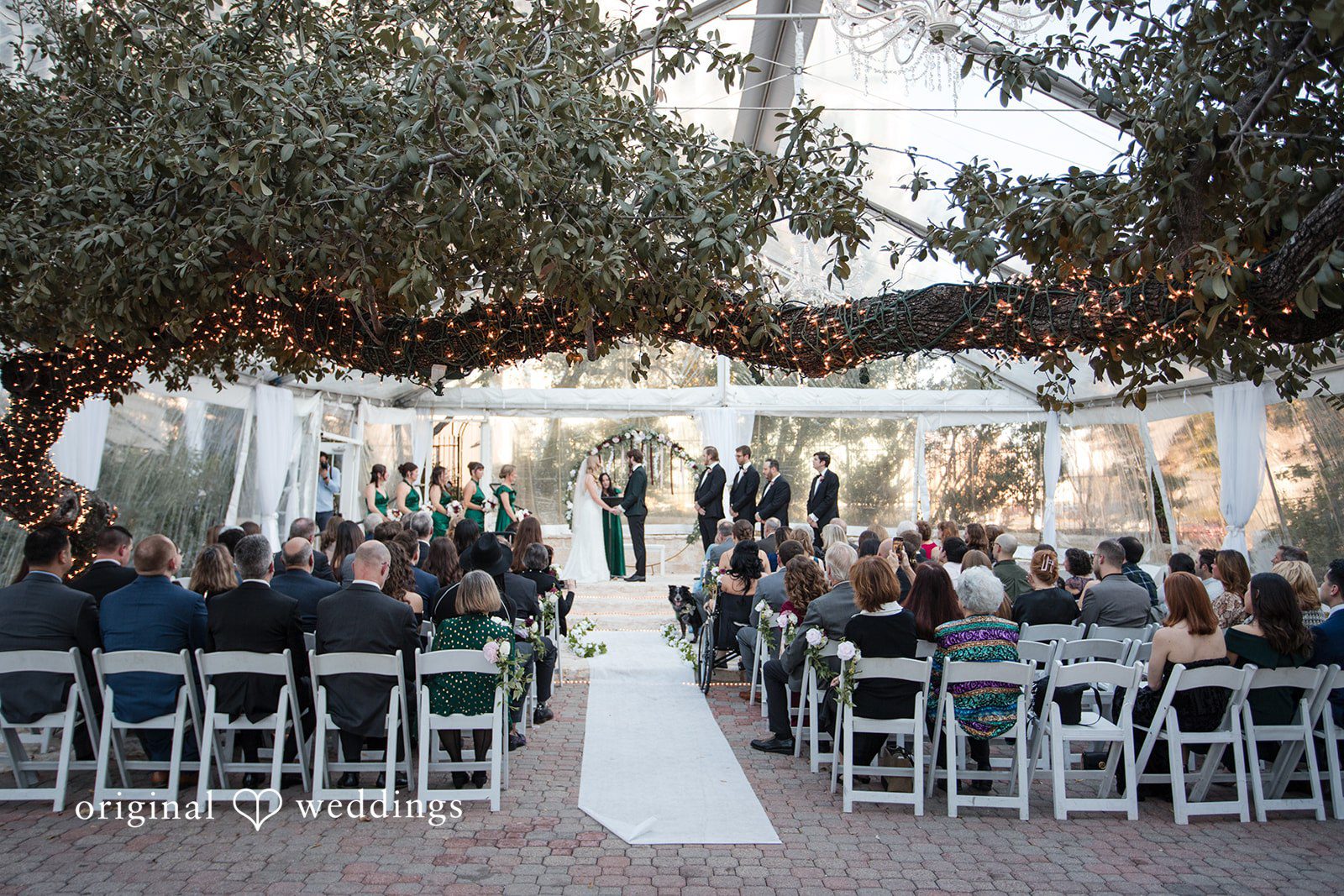 Our Austin wedding photographers at Original Weddings captured the beautiful moment when the bride and groom exchanged marital vows at The Allan House courtyard