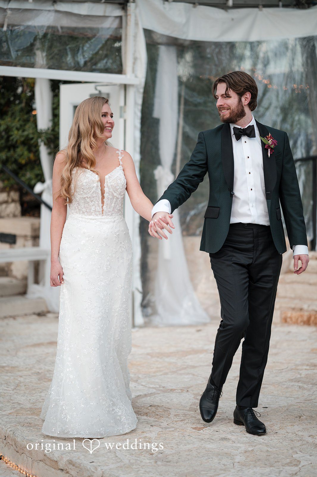 A stylish portrait of the couple