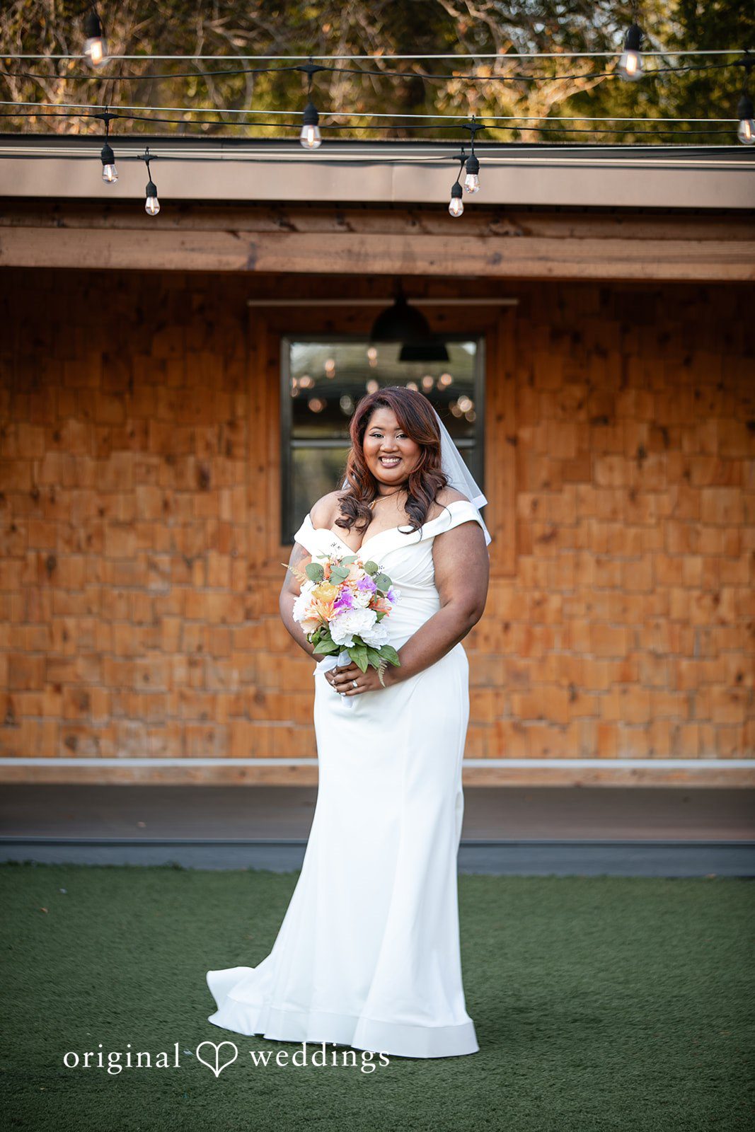 A gorgeous portrait of the bride at The Black Barn