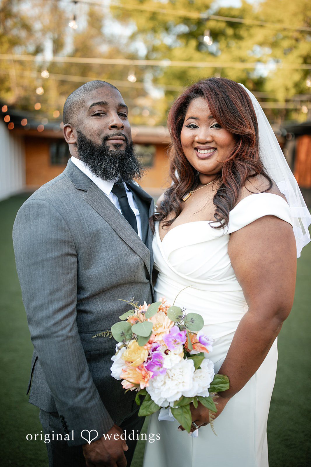 A beautiful portrait of the couple