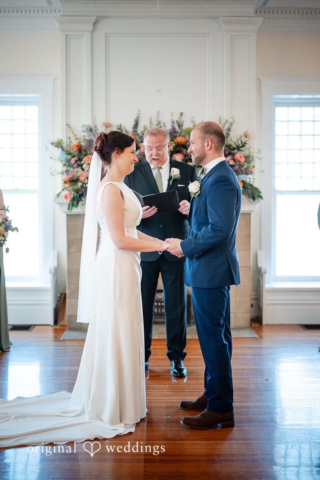 Beautiful picture of couple exchanging vows