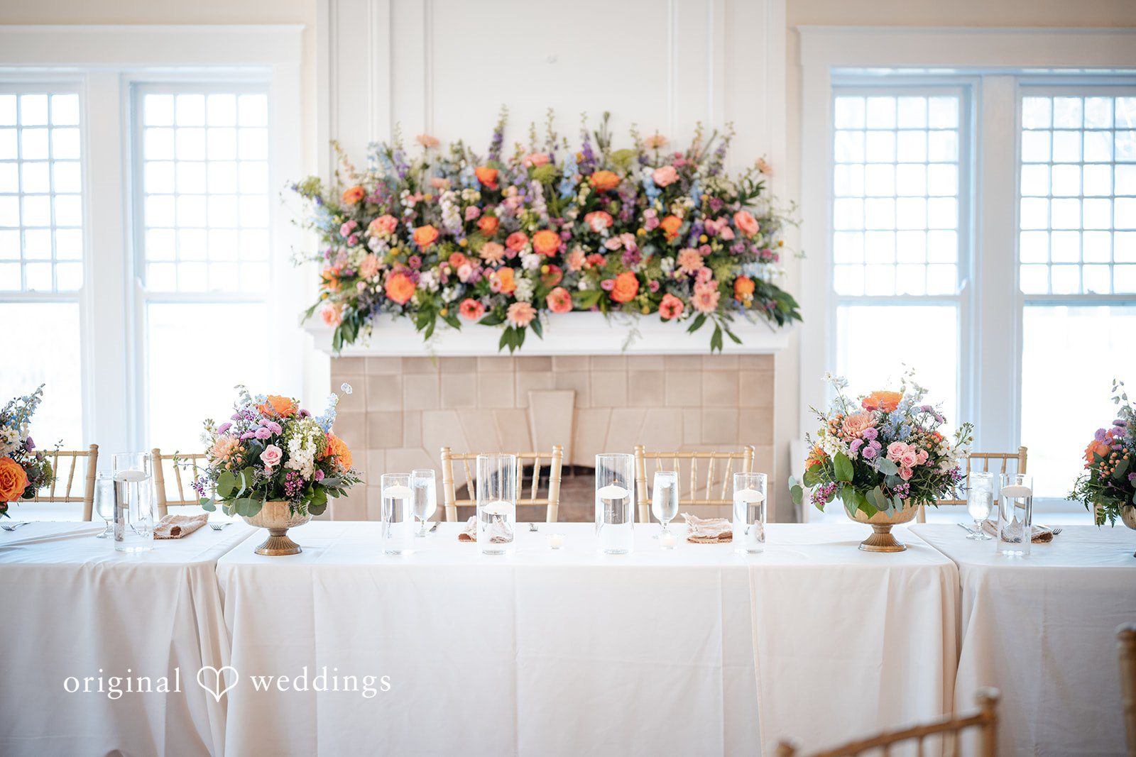 Beautiful floral decoration at The Glendale Lyceum