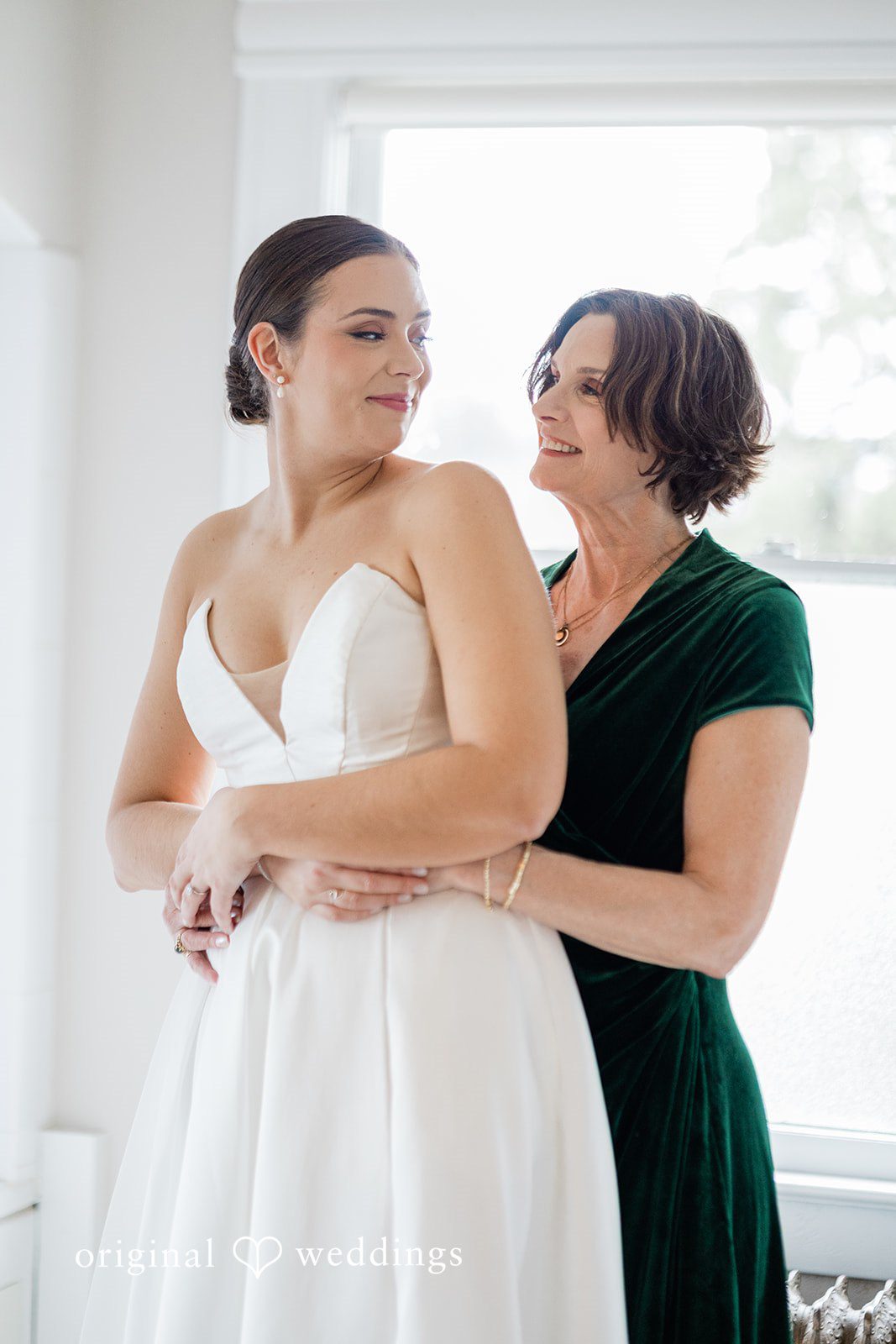 Lovely bride getting ready at The Olson Mansion