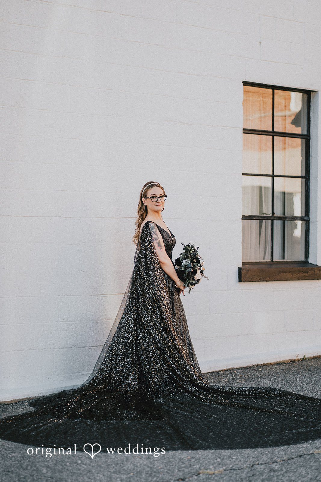 Dianna + Devin A gorgeous portrait of the bride at The Refinery