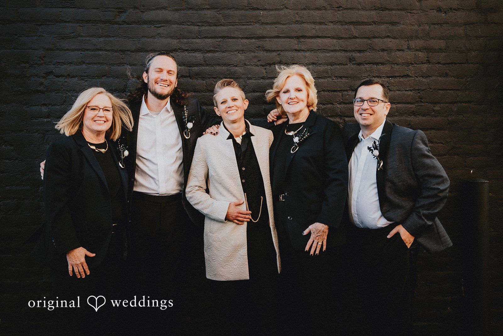 Dianna + Devin A portrait of the groom and his wedding party