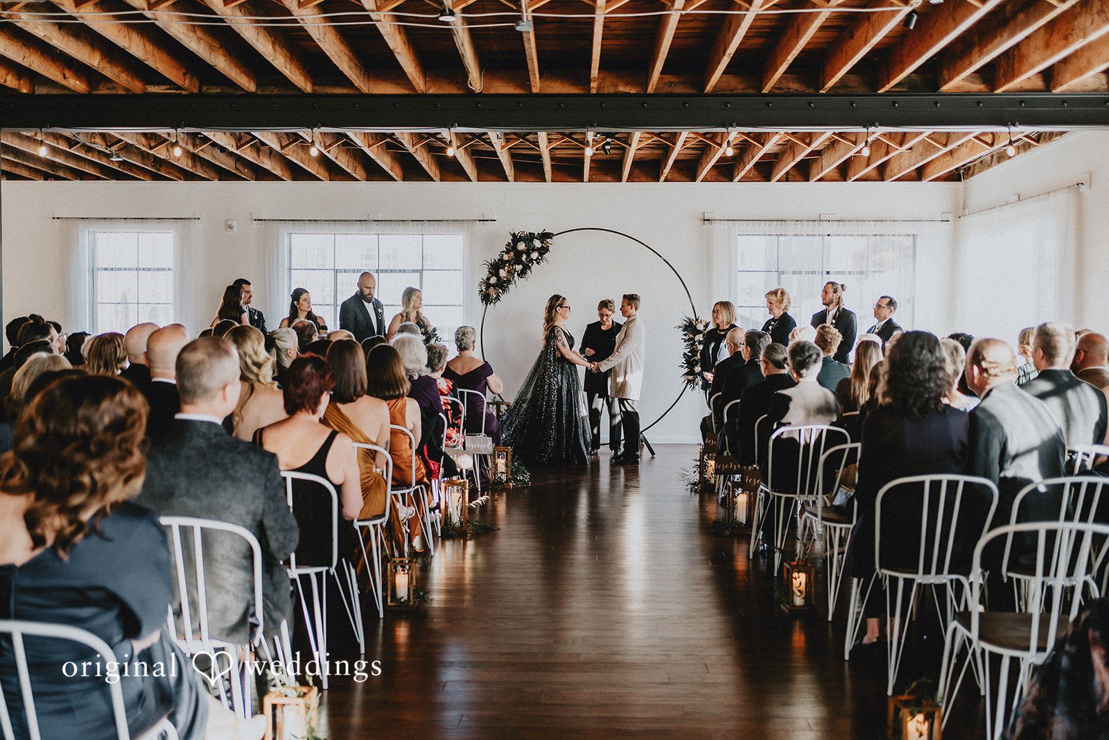 Dianna + Devin The bride and groom exchange marital vows