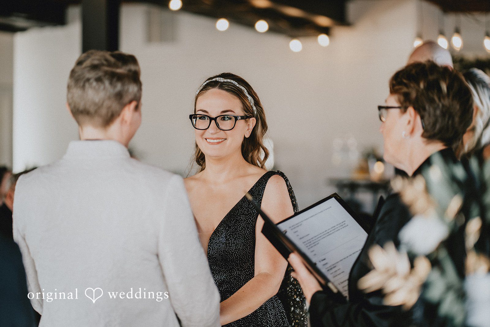 Dianna + Devin The bride and groom exchange marital vows