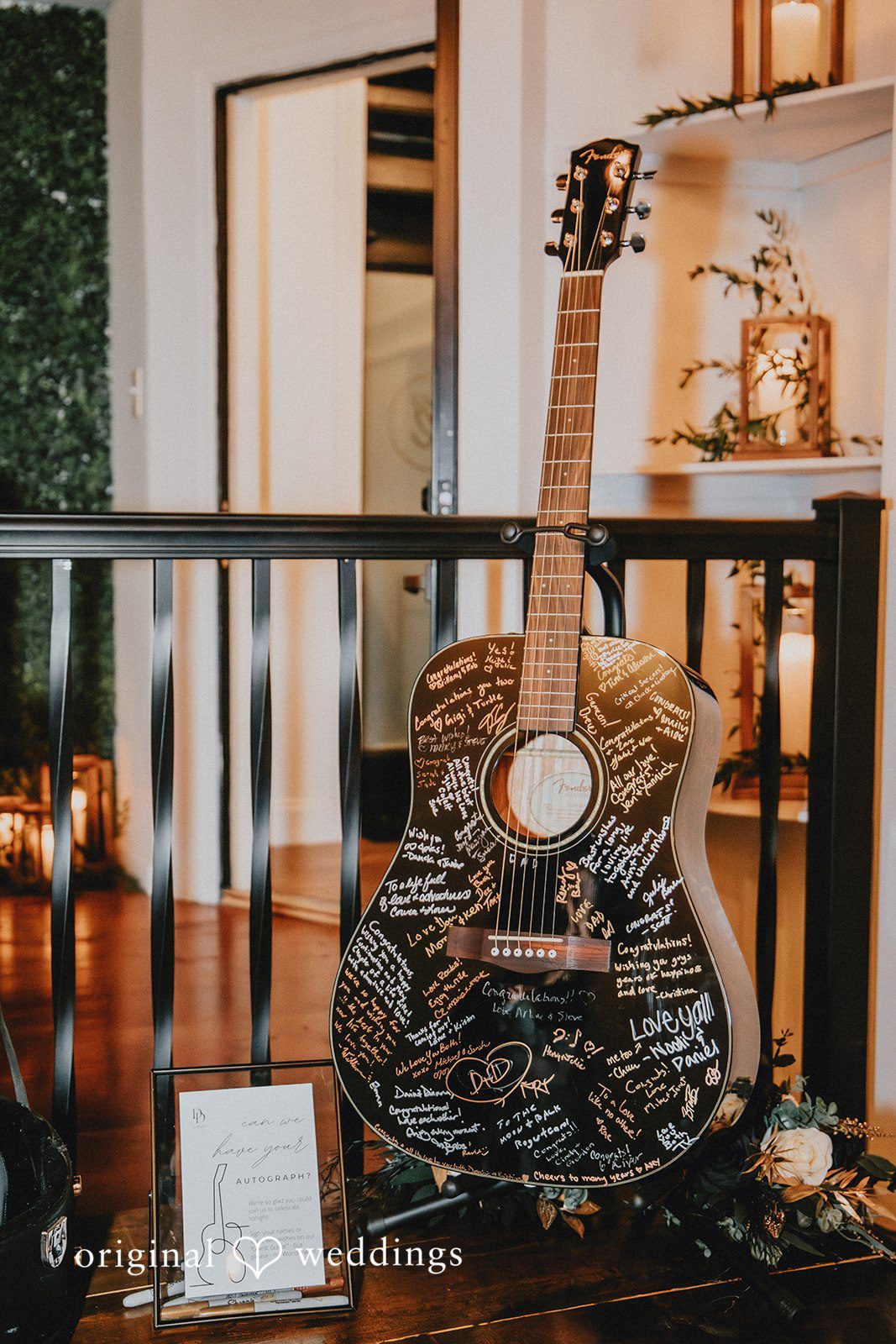 Dianna + Devin A detail shot of the guitar